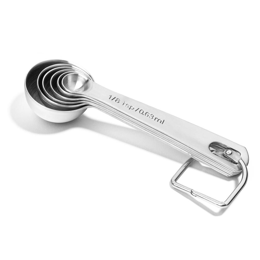Last Confection 6pc Stainless Steel Measuring Spoons Set Teaspoon and Tablespoon Measurements