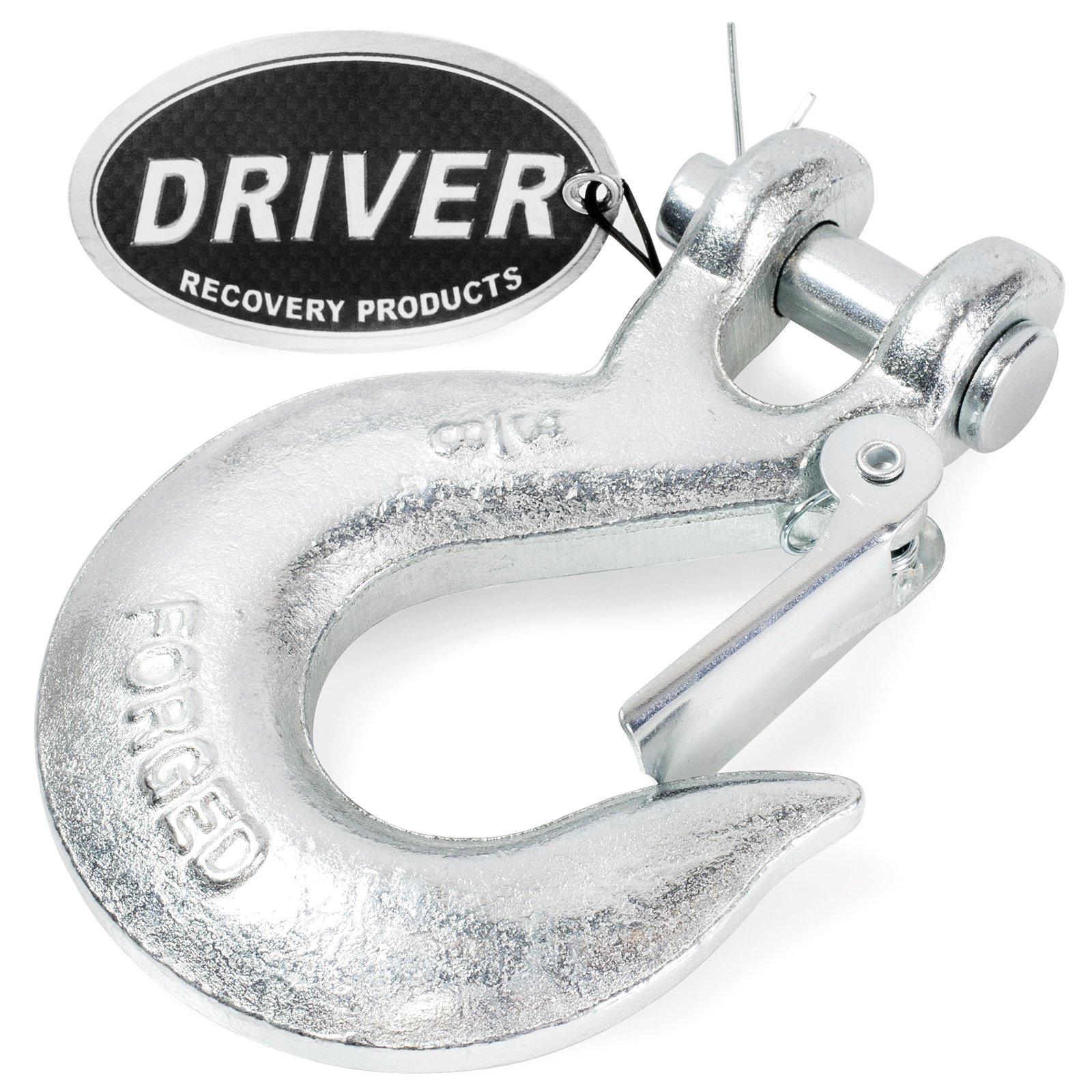 Driver Recovery Products 3/8" Clevis Slip Hook with Safety Latch Heavy Duty G70 Steel Towing Chain Winch