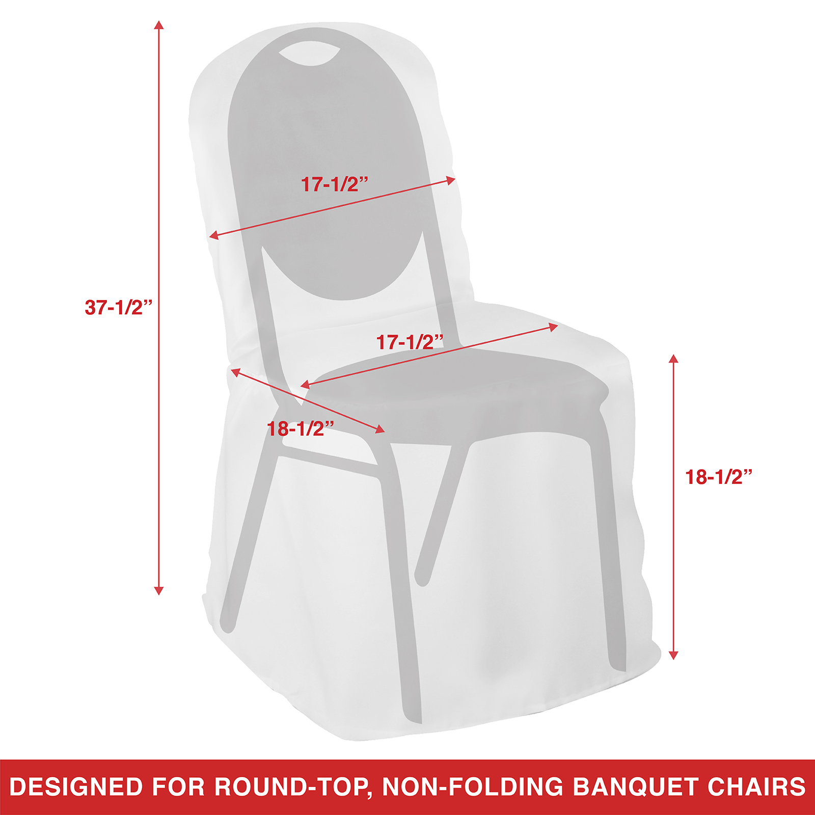 Lann's Linens 10 Wedding/Party Banquet Chair Covers - Polyester Cloth