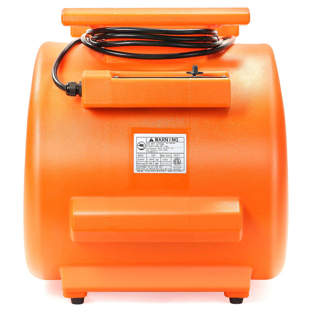 Dryser Air Mover Carpet Dryer 3 Speed 1 HP Floor Blower Fan Stackable for Water Damage