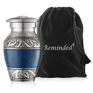 Set Of 8 Small Keepsake Urns For Ashes - Mini 3 Inch Memorial Containers With Secure Screw Lid