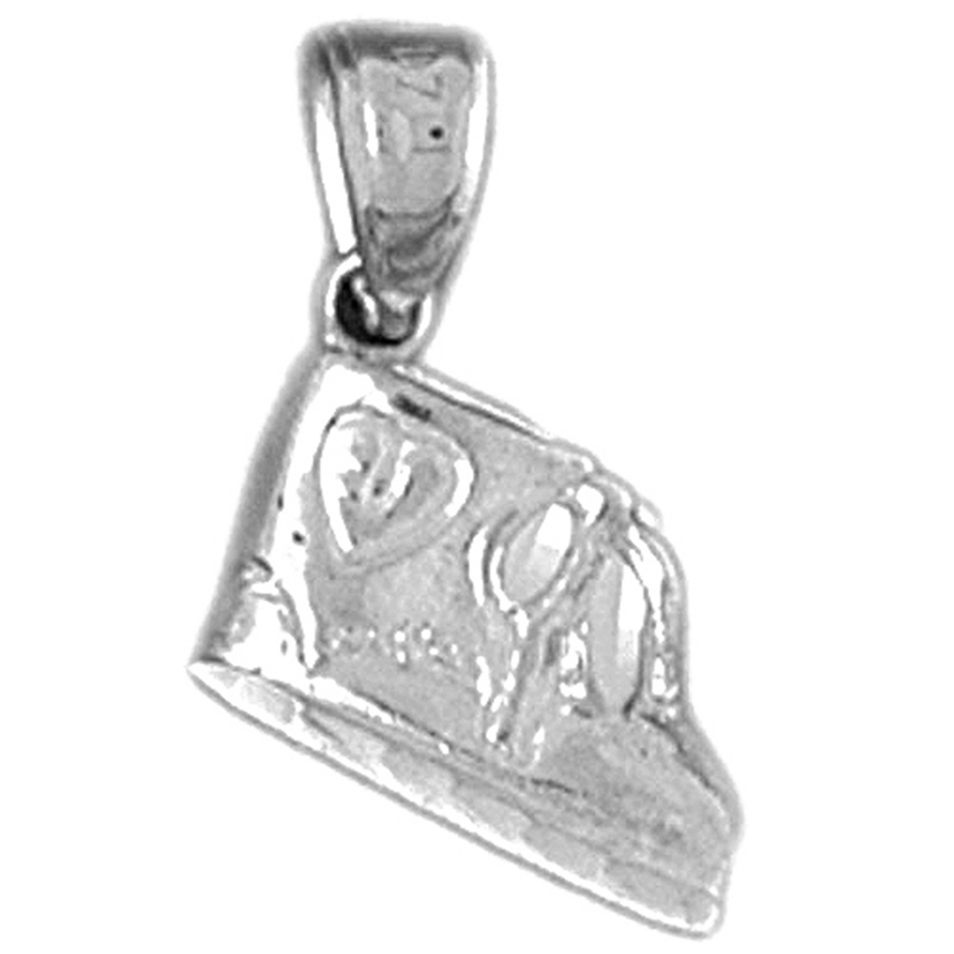 Jewels Obsession Sterling Silver Baby Booty, Shoe Pendant - 17 mm