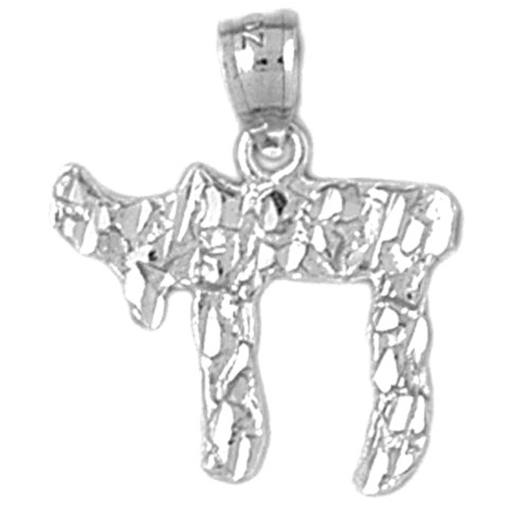 Jewels Obsession Sterling Silver Chais Pendant - 22 mm