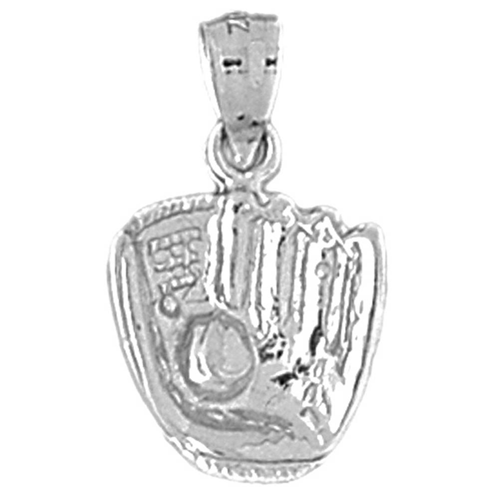 Jewels Obsession Sterling Silver Baseball Mit With Ball Pendant - 22 mm