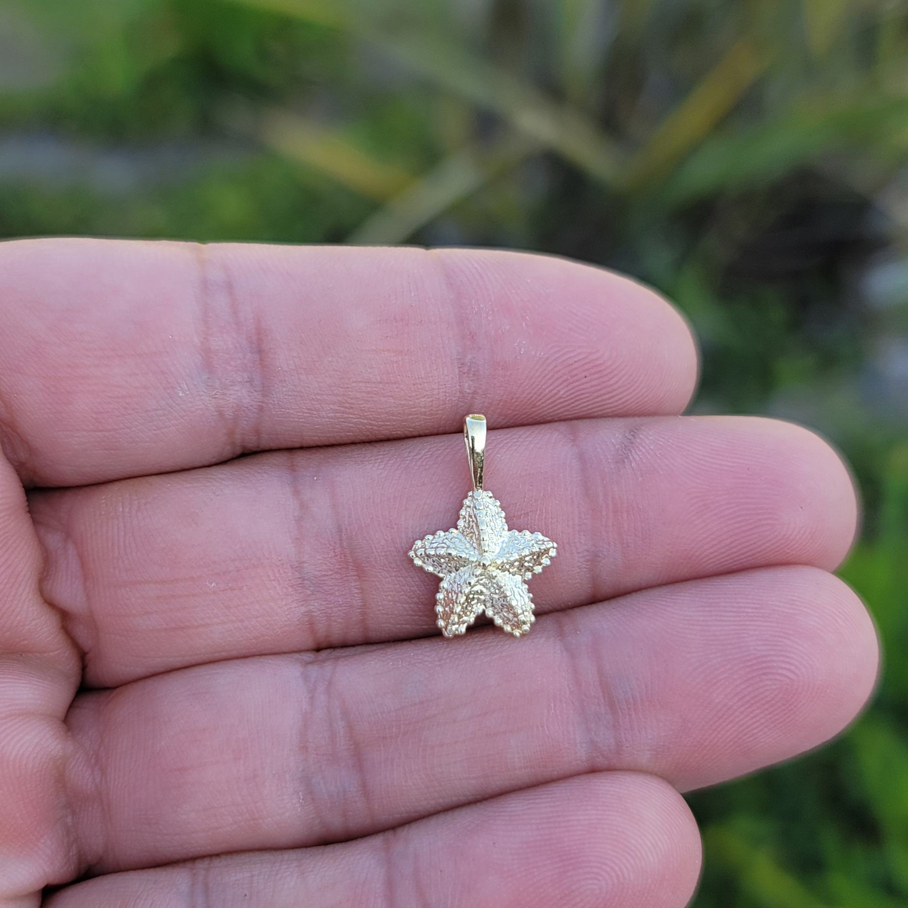 Jewels Obsession 14K Rose Gold 21mm Starfish Pendant