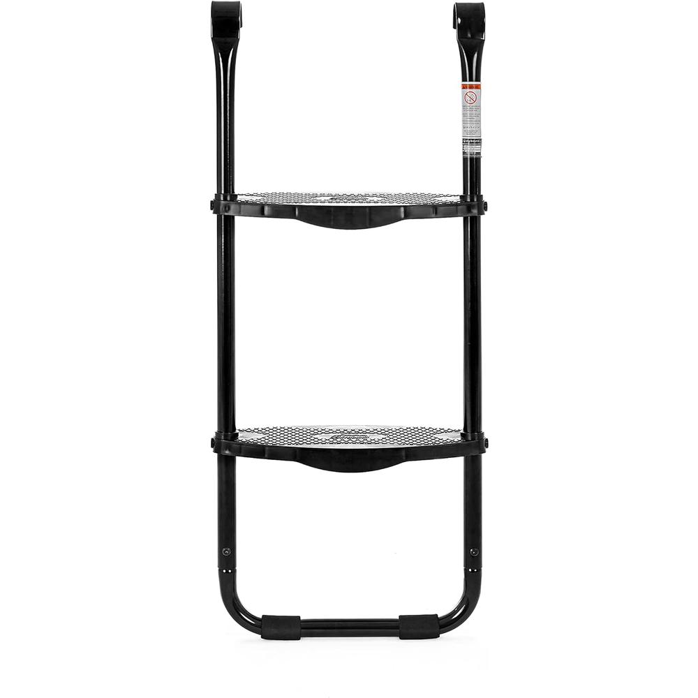 SkyBound Two-Steps Trampoline Ladder - Wide-Step Ladder for Trampoline - Heavy-Duty Steel Ladder with Non-Slip Plastic Steps