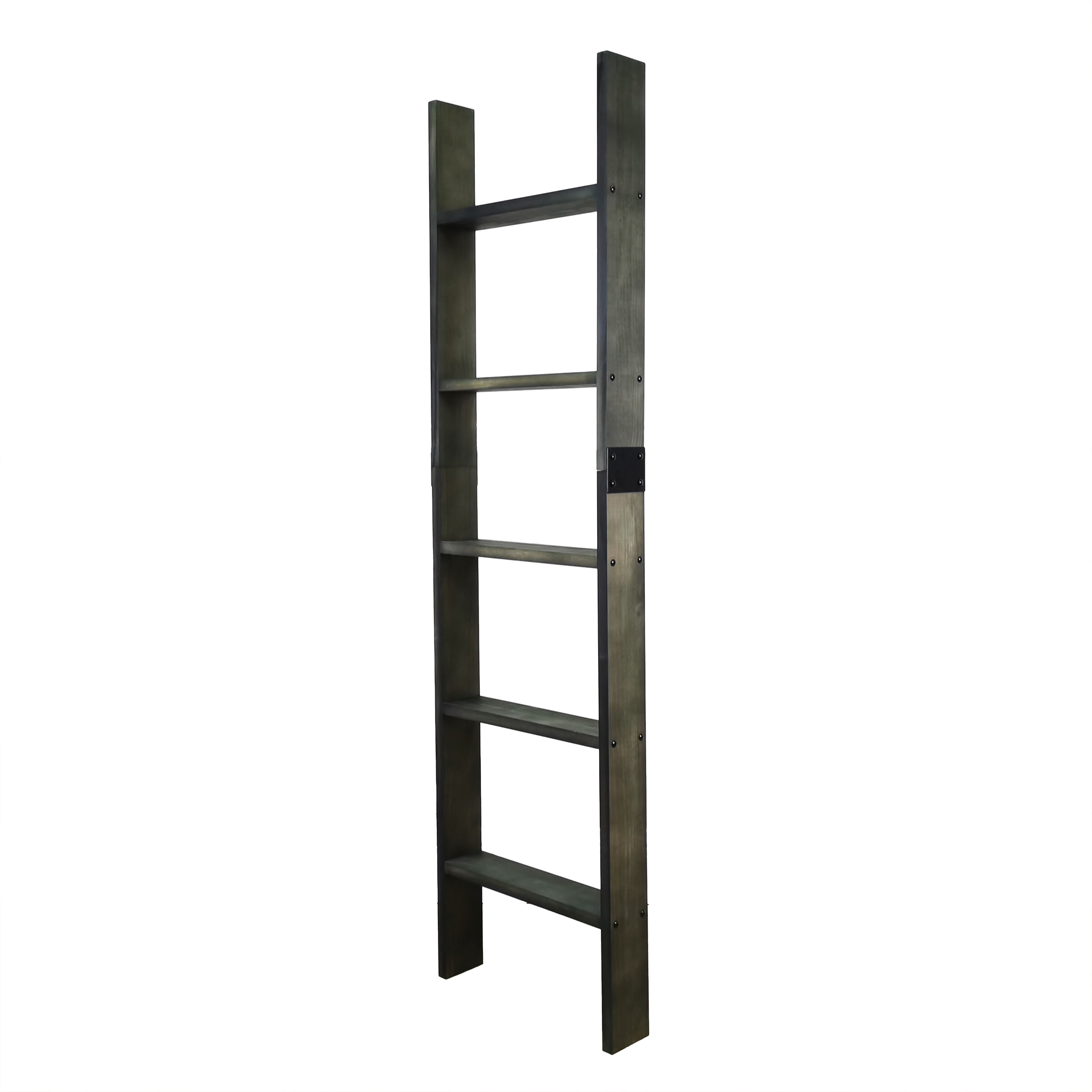 Pine Wood Blanket Rack Easy Assembly, 5 Foot Bunk Bed Ladder
