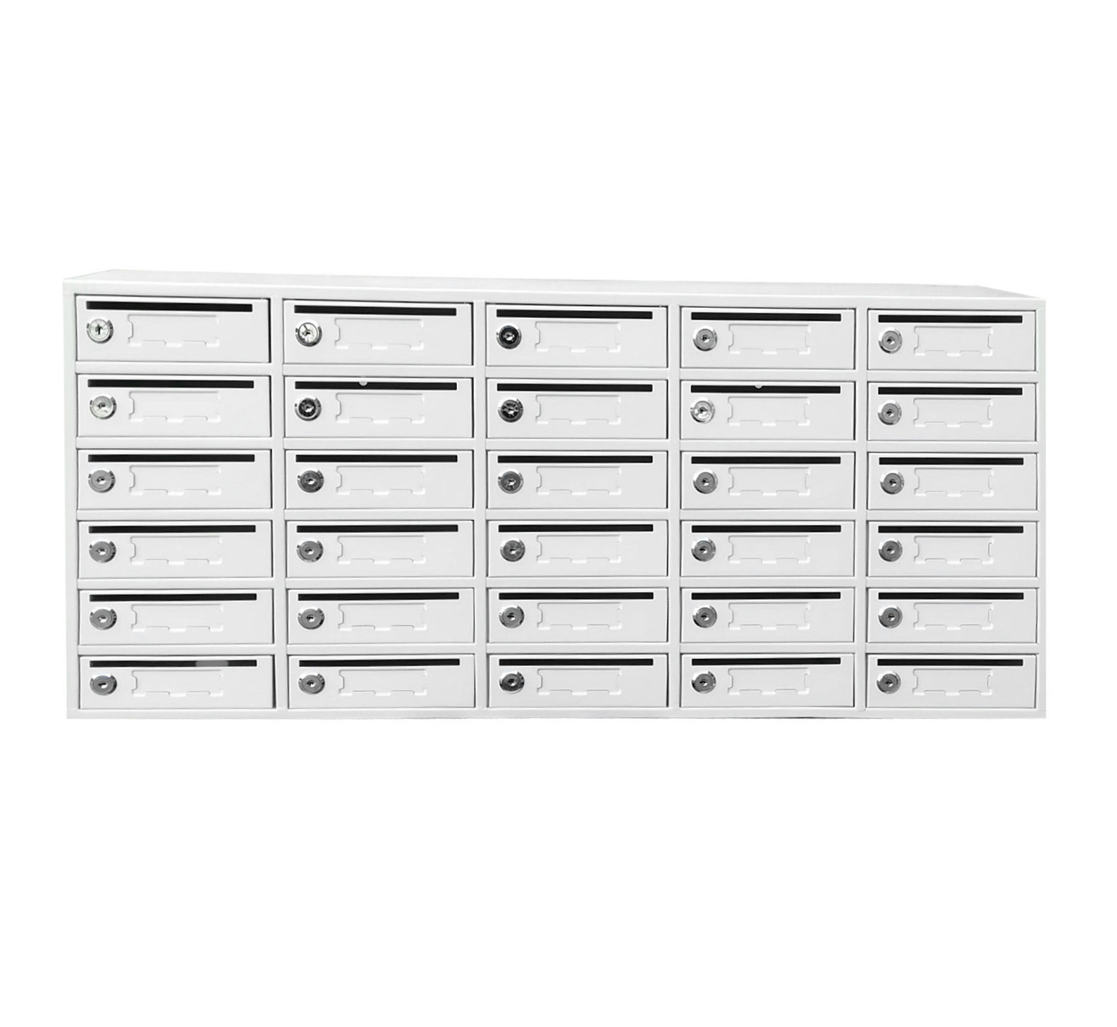 FixtureDisplays Cell Phone Locker STORAGE Station 5" Slot Assignment Cabinet Mail Slot Metal Box