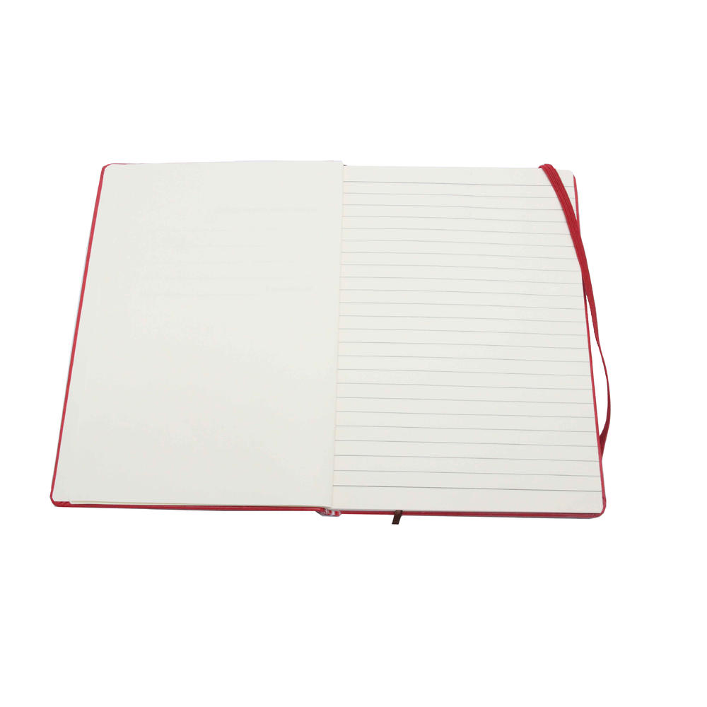 FixtureDisplays 96Page 5.75 8.25" Classic Pocket Ruled Notebook Journal Red Cover 16075-RED