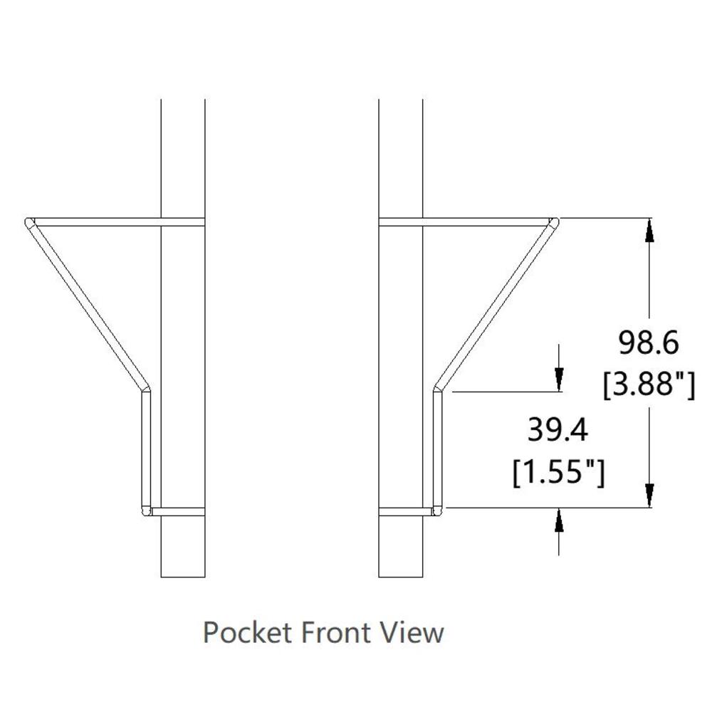 FixtureDisplays 64 Adjustable Pockets Display Rack 5x7 7x5 up to 11"W X 8"T Cards 1.2" D Pockets 10139-BLK