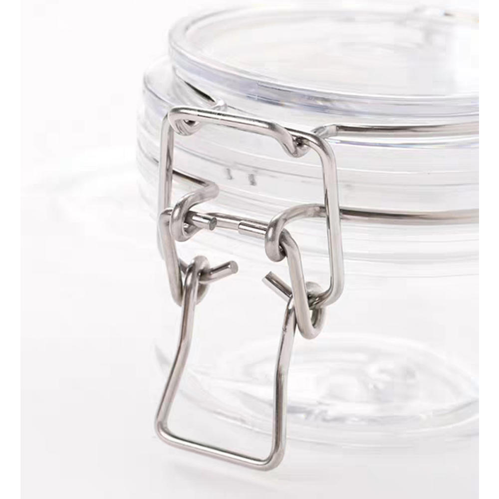 FixtureDisplays Fixture Displays Wire Clasp PET Jar 1000 ml Spice Jar Seal Paint Oil Storage Jar Container Lock 18615-1000ML