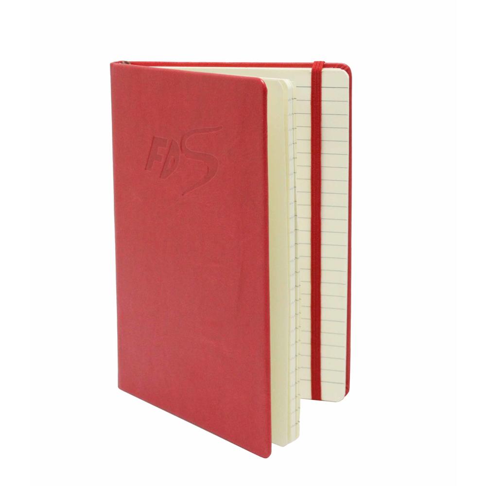 FixtureDisplays 96Page 5.75 8.25" Classic Pocket Ruled Notebook Journal Red Cover 16075-RED