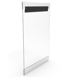 FixtureDisplays Clear Frameless Plexiglass Acrylic Wall Poster Frame with Slide-In Design Holds 18" x 24" Prints Hardware Inclulded 11481-1