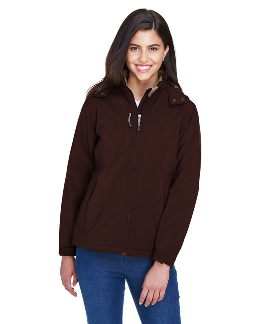 North End Ladies' Glacier Insulated Three-Layer Fleece Bonded Soft Shell Jacket with Detachable Hood - 78080