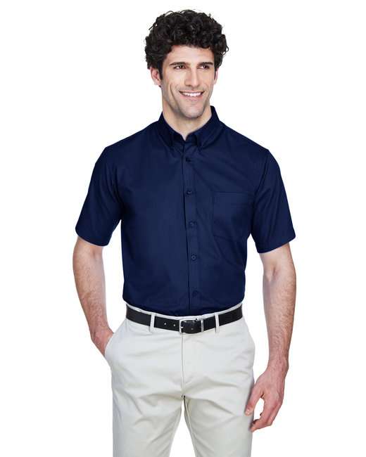 Ash City - Core 365 88194 Mens Short Sleeve UV Protection Optimum Twill Shirt With Pocket
