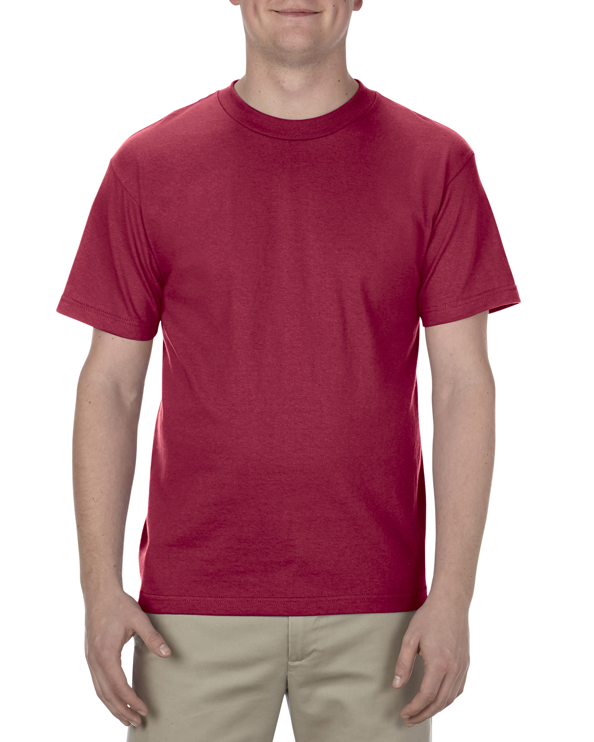 ALSTYLE AL1301 Mens Short Sleeve Cotton Crew Neck Stylish T-Shirt