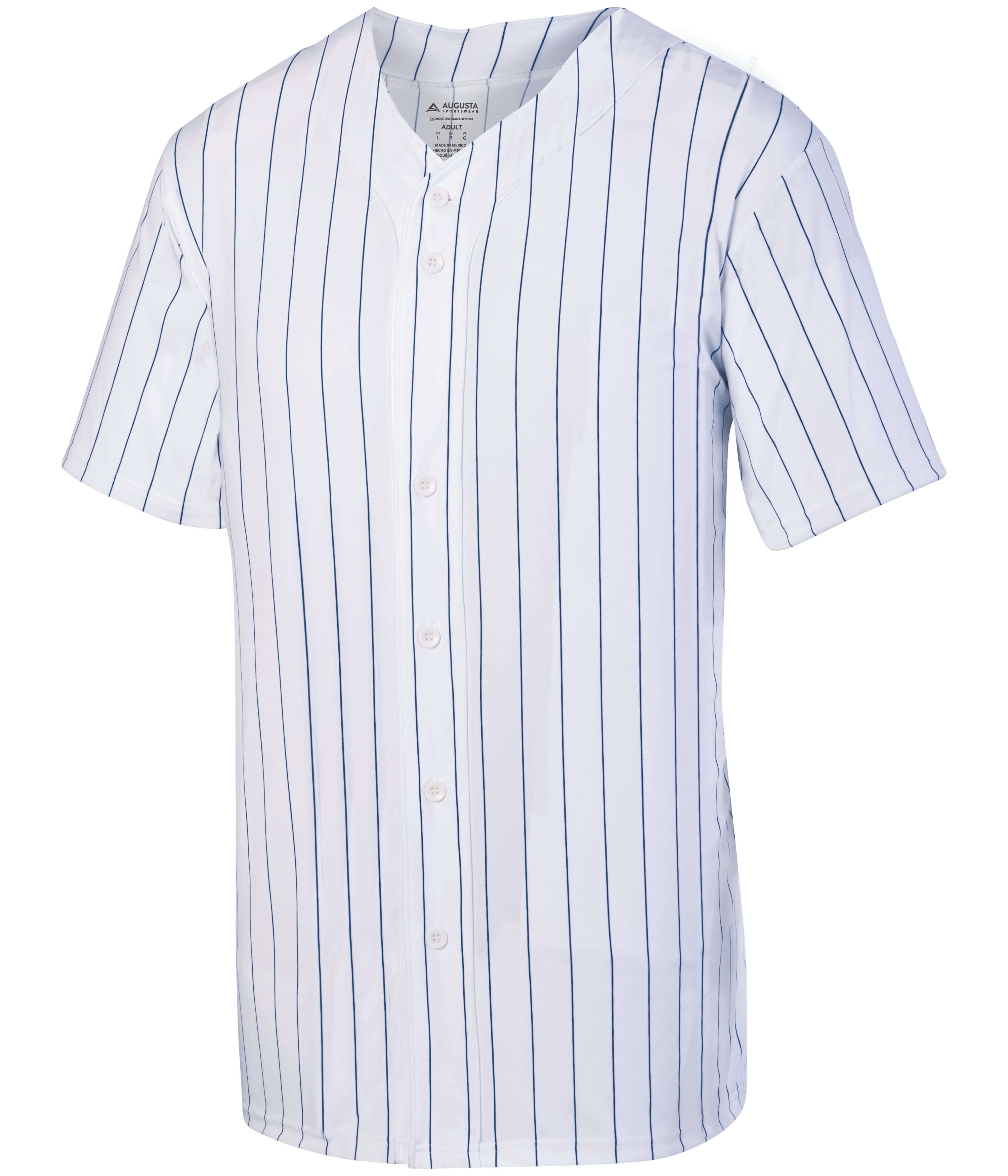 Augusta Sportswear Pinstripe Full Button  Baseball Jersey - 1685