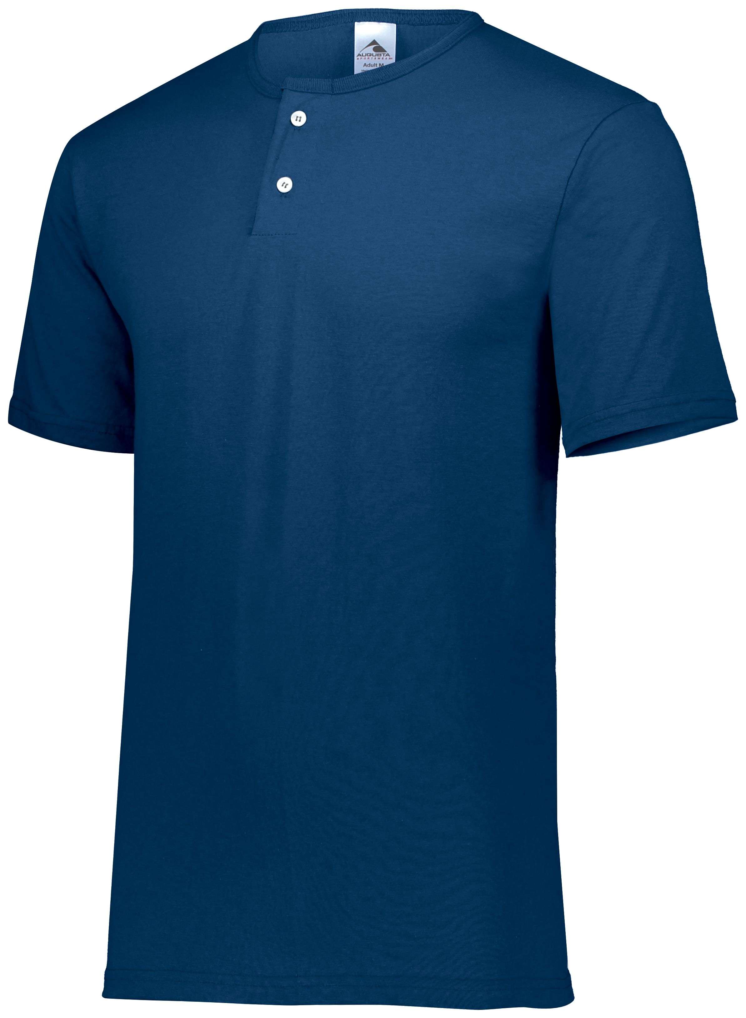 Augusta Sportswear 580 Mens Short Sleeve Two Button Baseball