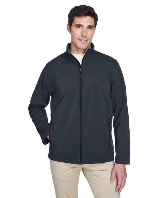 Ash City - Core 365 88184 Mens Long Sleeve Cruise Two Layer Fleece Bonded Shell Jacket With Pockets