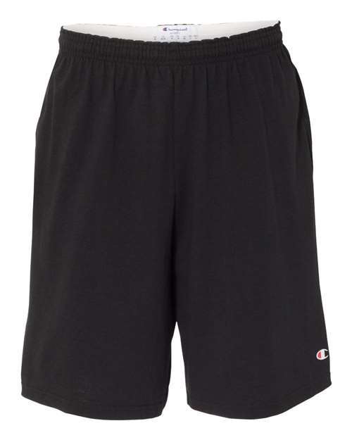 Champion 8180 Mens Cotton Jersey 9" Drawcord Shorts With Pockets