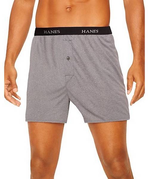 Hanes Men's Classics TAGLESS ComfortSoft Knit Boxers with Comfort Flex Waistband 5Pack