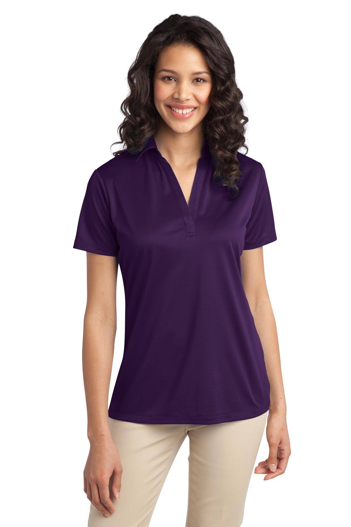 Port Authority L540 Womens Short Sleeve Moisture Wicking Silk Touch Performance Polo Shirt