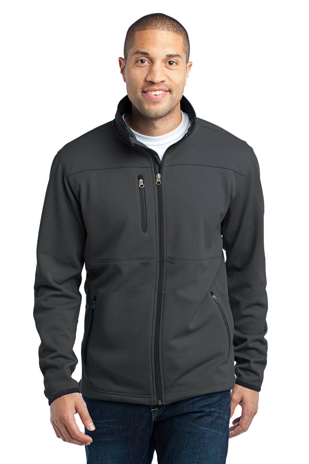 Port Authority TLF222 Mens Big And Tall Long Sleeve Pique Fleece Jacket With Pockets