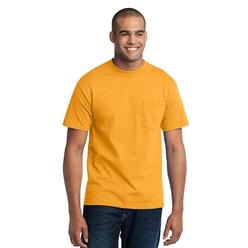 Port & Company PC55P Mens Short Sleeve Core Blend Crew Neck Stylish T-Shirt With Pocket