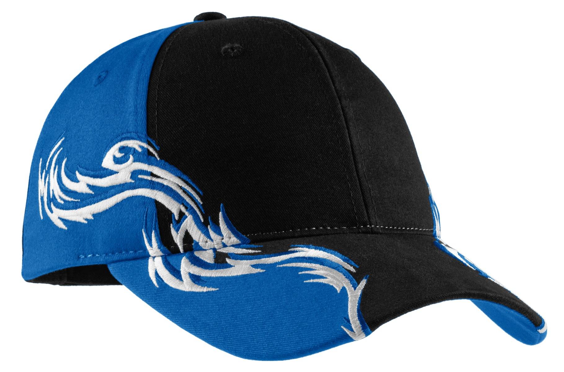 Port Authority Colorblock Racing Cap with Flames - C859