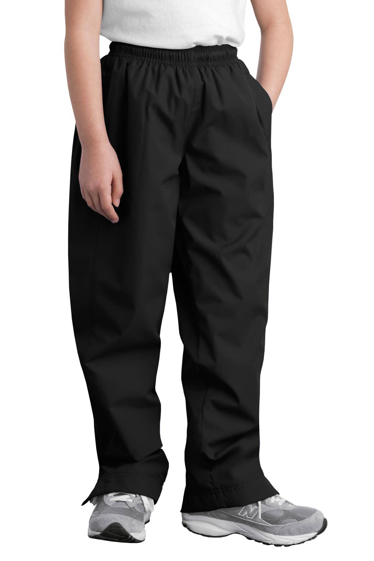 Sport-Tek YPST74 Youth Wind Pant With Elastic Waistband & Drawcord With Side Pockets