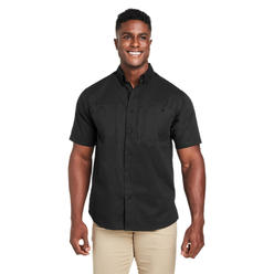Harriton M585 Mens Short Sleeve Wrinkle Resistant Advantage IL Work Shirt With Pockets