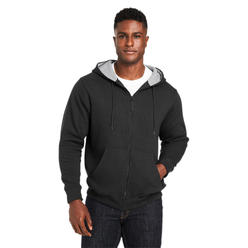 Harriton M711T Mens Big And Tall Long Sleeve ClimaBloc Lined Heavyweight Hooded Sweatshirt With Pockets