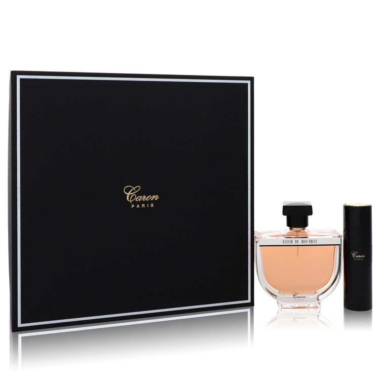 Caron FLEUR DE ROCAILLE by Caron Gift Set -- 3.3 oz Eau de Parfum Spray + 0.5 oz Travel Spray Women
