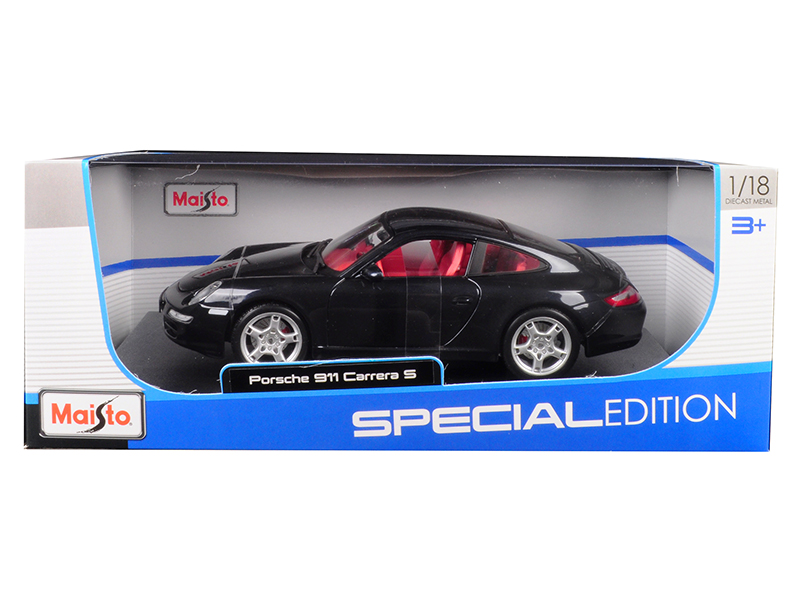 Maisto Porsche 911 Carrera S Metallic Bluish Gray With Red
