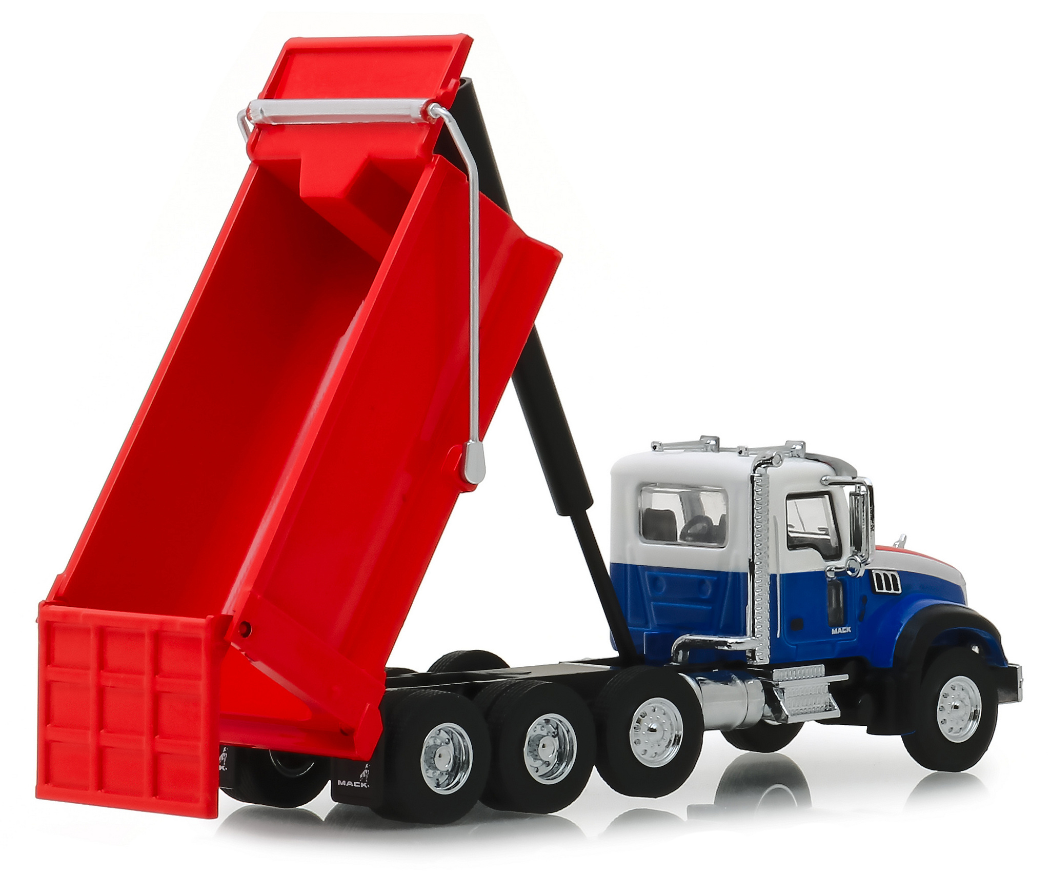 Greenlight 2019 Mack Granite Dump Truck Red White And Blue