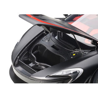 Mclaren P1 Matt Black With Red Accents 1 12 Model Car By Autoart