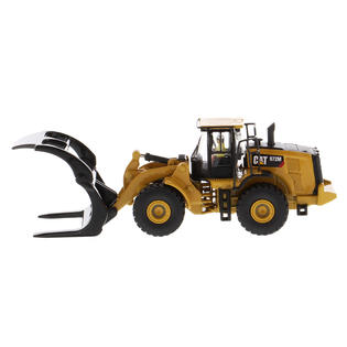 Diecast Masters Cat Caterpillar 972m Wheel Loader With Log Fork