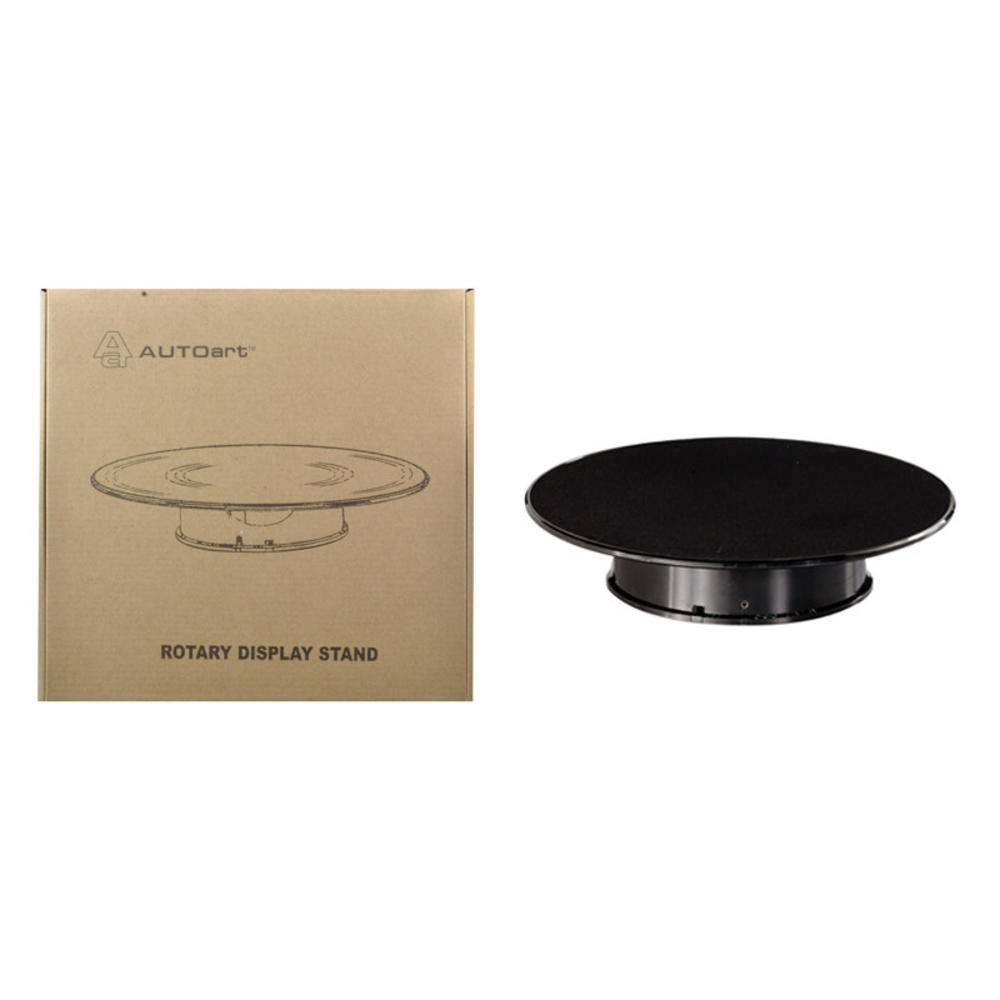 Autoart Rotary Display Turntable Stand Medium 10 Inches with Black Top for 1/64, 1/43, 1/32, 1/24, 1/18 Scale Models by Autoart
