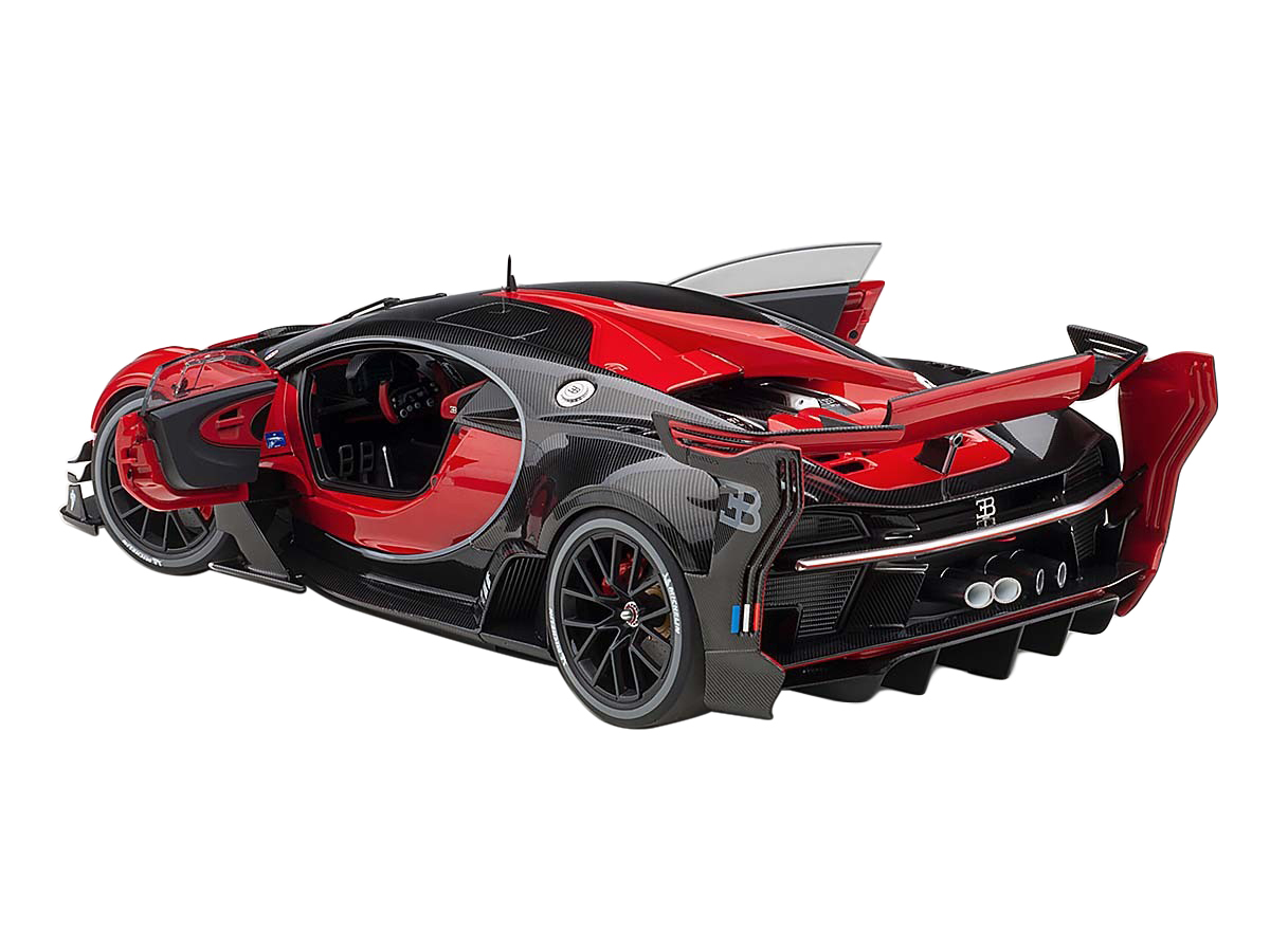 Bugatti Vision Gran Turismo 16 Italian Red And Black Carbon 1 18 Model Car By Autoart Bugatti Vision Gran Turismo 16 Italian Red And Black Carbon 1 18 Model Car By Autoart