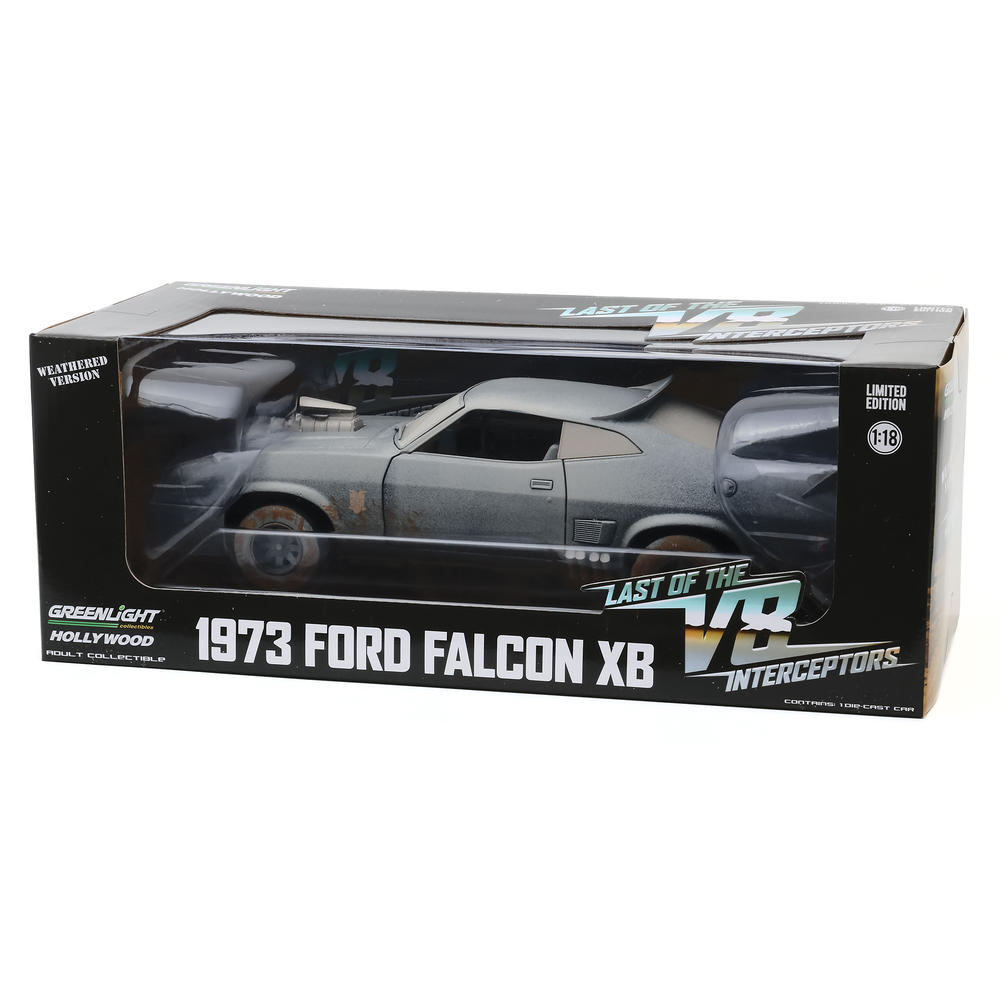 GreenLight 1973 Ford Falcon XB RHD (Weathered Version) "Last of the V8 Interceptors" (1979) Movie 1/18 Diecast Model Car Greenlight