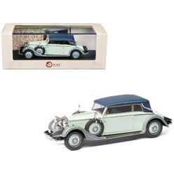Esval Models 1933-37 Mercedes-Benz 290 W18 Lang Cabriolet B (Top Up) Two-Tone Gray Limited Ed to 250 pieces 1/43 Model Car by Esval Models