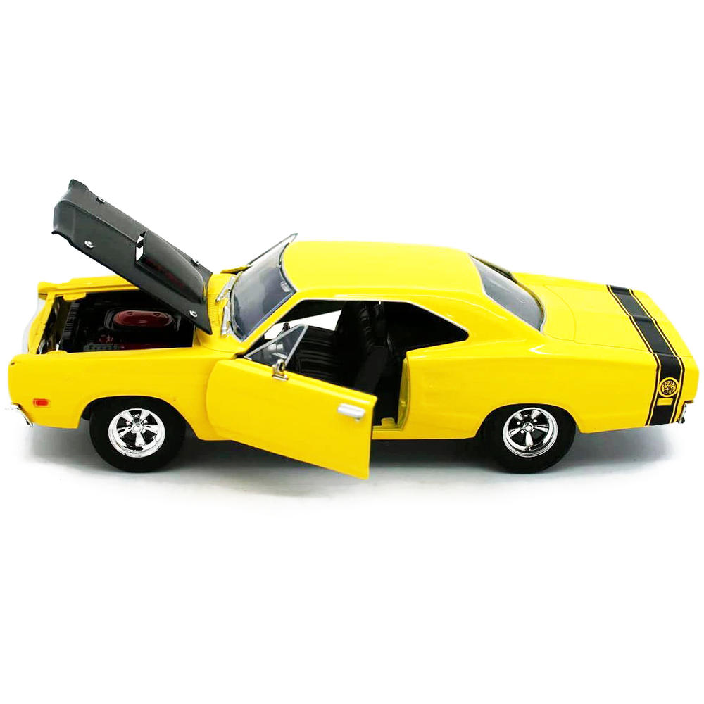 Motormax 1969 Dodge Coronet Super Bee Yellow 1 24 Diecast Car Model By motormax-1969-dodge-coronet-super-bee-yellow-1-24-diecast-car-model-by