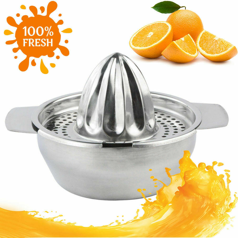 Branded Stainless Steel Lemon Orange Lime Squeezer Juicer Hand Press Kitchen Bar Tool US