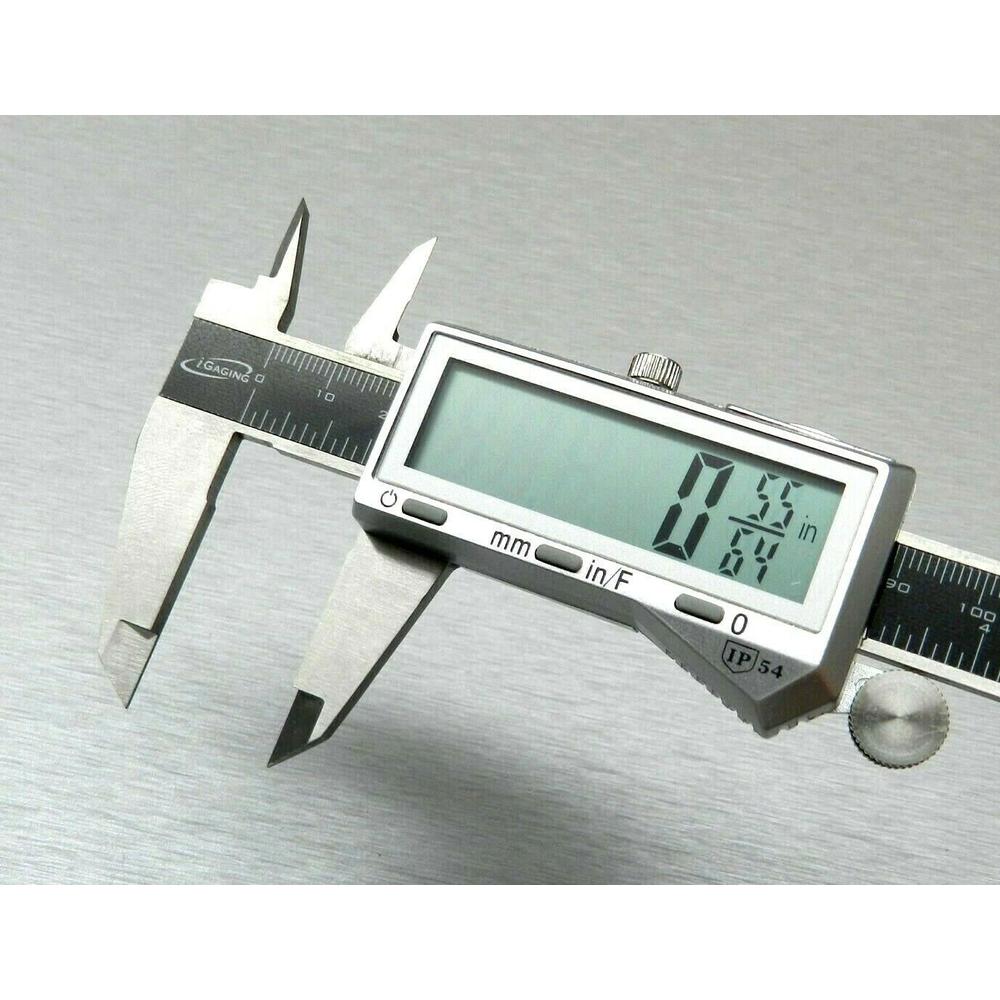 iGAGING 6" Digital Electronic Caliper Fractional 3 Way LCD Stainless EZ Cal By iGaging