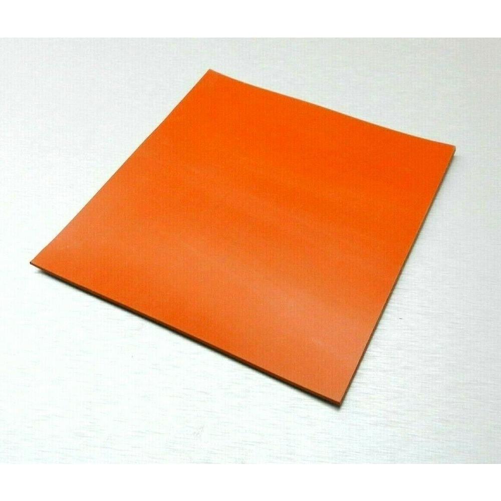 JTS Silicone Rubber Pad High Temp Solid Red/Orange Grade Sheet 6" x 6" x 1/8"
