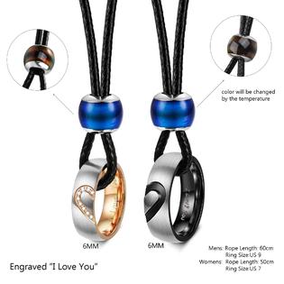 Mens promise hot sale ring necklace