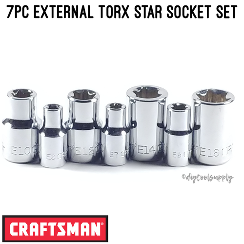 Craftsman external deals torx socket set