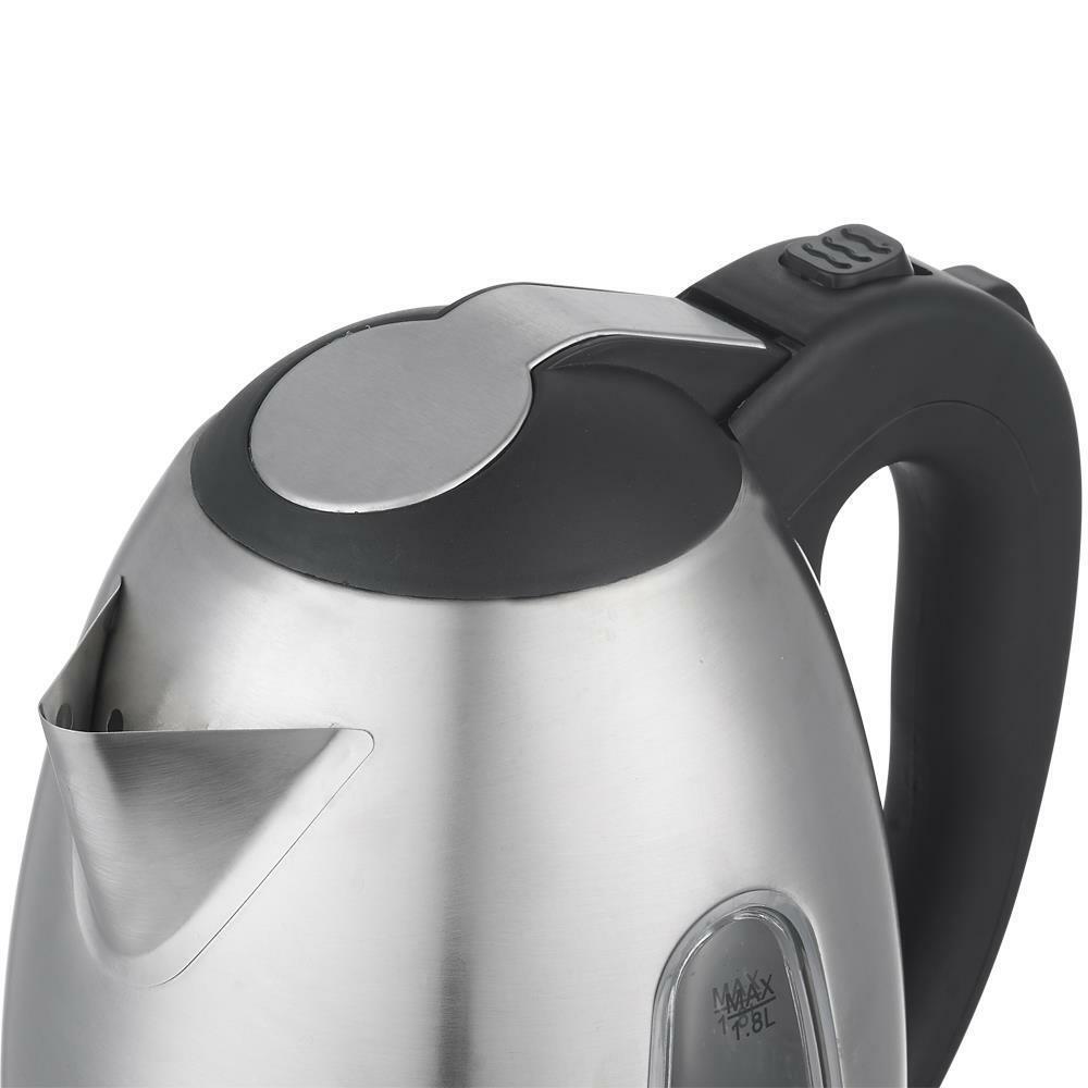zokop 1500W Electric Tea Kettle Coffee Pot Hot Water Fast Boil Stainless Steel 1.8L