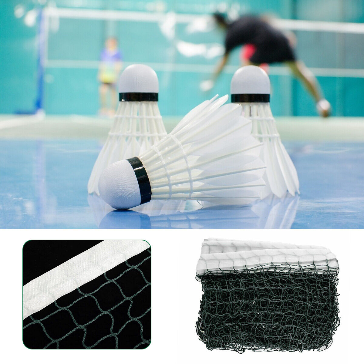 Branded 20FT Badminton Tennis Volleyball Net Sports Mesh For Beach Garden Indoor Outdoor