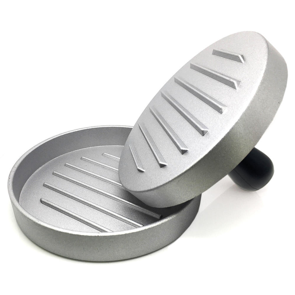 Branded Hamburger Patty Maker Grill Press Large Round Burger Metal Mould Cooking Tools